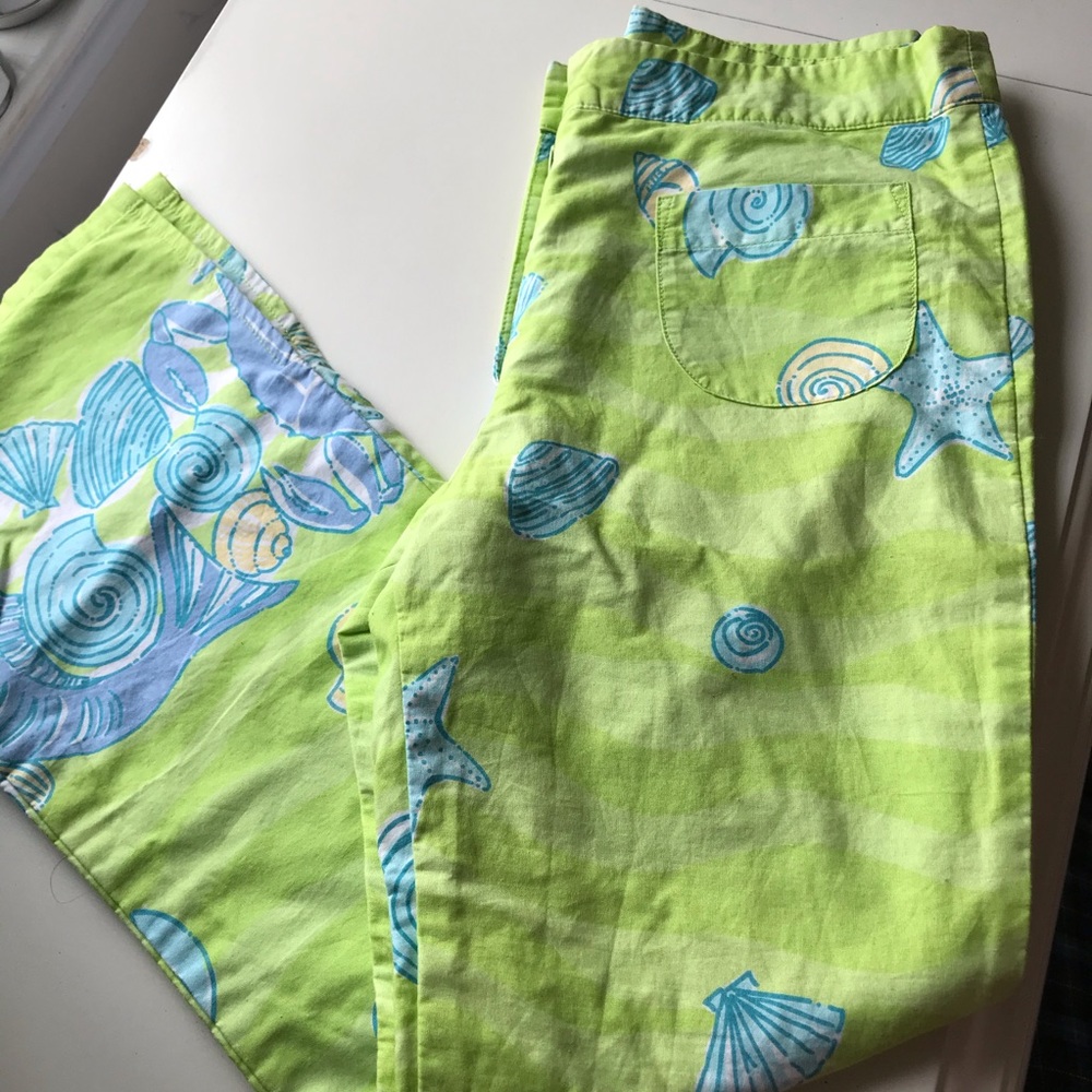 Lilly Pulitzer “low tide”  pants girls size 12